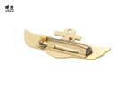 Anchor Shape Gold Color Anniversary Lapel Pins Soft Enamel Fill Logo
