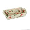 Buy cheap Flower Pattern Porcelain Ceramic Bakeware Sets 1mm Thickness For Kitchen ODM from wholesalers