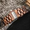 Buy cheap Male Elegant Walnut Wooden Quartz Watch High Quality Sporty Type 1010-3 from wholesalers