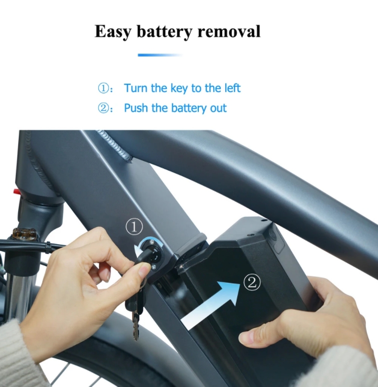 Adult Electric City Bike 30 - 50Km/h 48V 500W Motor 17Ah Lithium Battery Ebike