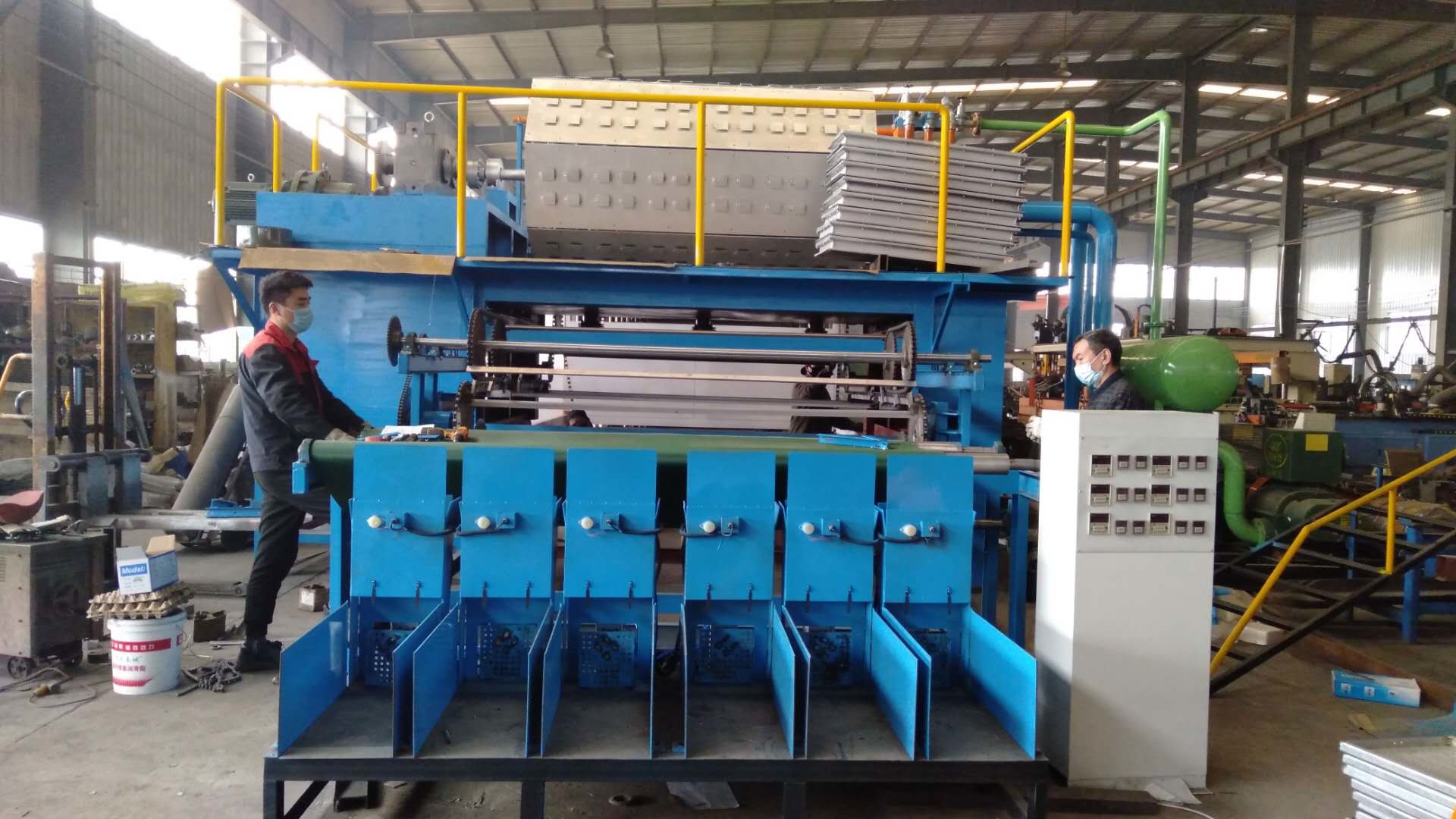 High output Waste Paper Carton Pulp Molded Egg Tray Making Machine Price