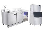 Solid Stainless Steel Countertops , Stainless Steel Bar Counter Custom Size
