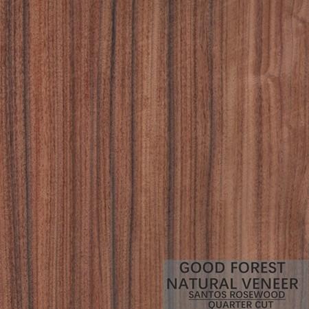 Buy cheap Hotel Rosewood Natural Wood Veneer Of Crown Cut Quarter Straight from wholesalers
