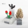 Buy cheap MOC bricks street view castle accessories flower bed for city construction decoration public park building blocks from wholesalers