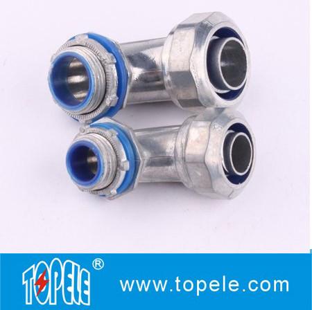Buy cheap Zinc Die Cast Liquid Tight Flexible Type 90 Degree Angle Connector from wholesalers