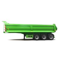 Buy cheap 3 Axle Semi Low Bed Trailer , 70 Ton U Shape Dumping Semi Trailer product