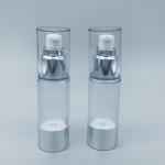Silver transparent cosmetic packaging lotion essence PP airless lotion pump