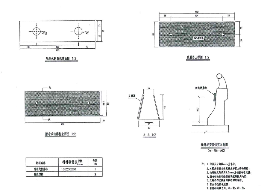 Aluminum Road Marking Reflector with Casting Aluminum Alloy Plastic Body Material