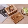 Buy cheap Rustic Handcrafted Wood Decorative Boxes , Dark Wood Standing Jewelry Box With Lid from wholesalers