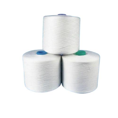 Buy cheap 20s/2, 40s/2, 60s/2 Raw White 100% Polyester Core Spun Yarn For Polyester Yarn Dyeing from wholesalers