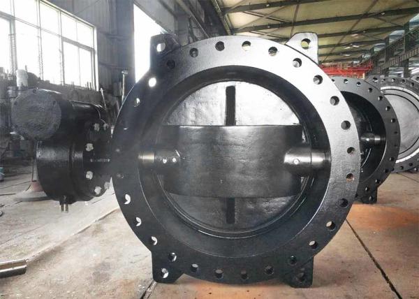 Ductile Iron Eccentric Butterfly Valve / Water Butterfly Valve Size Range DN100