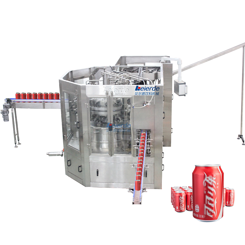 Automatic Aluminum Soft Drink Tin Can Filling Machine 20000BPH