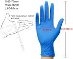 Blue Color Disposable Medical Latex Surgical Gloves Protection Nitryl Nitrile