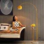 Modern Floor Lamp LED Standing Lamp With Round Table Art Deco Living Room Sofa