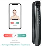 High Class Front Door Lock 3D Face Fingerprint Biometric Access Phone Remote