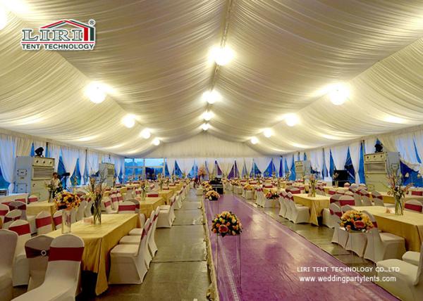 Buy cheap Ourdoor Luxury Wedding Tentst Solid Aluminum Structures / 500 Peopple garden wedding tent from wholesalers