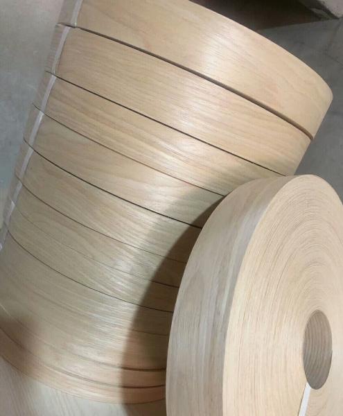 Buy cheap Fleece Backed Real Wood Veneer Edgebanding Wood Veneer Edge Banding Tape from wholesalers