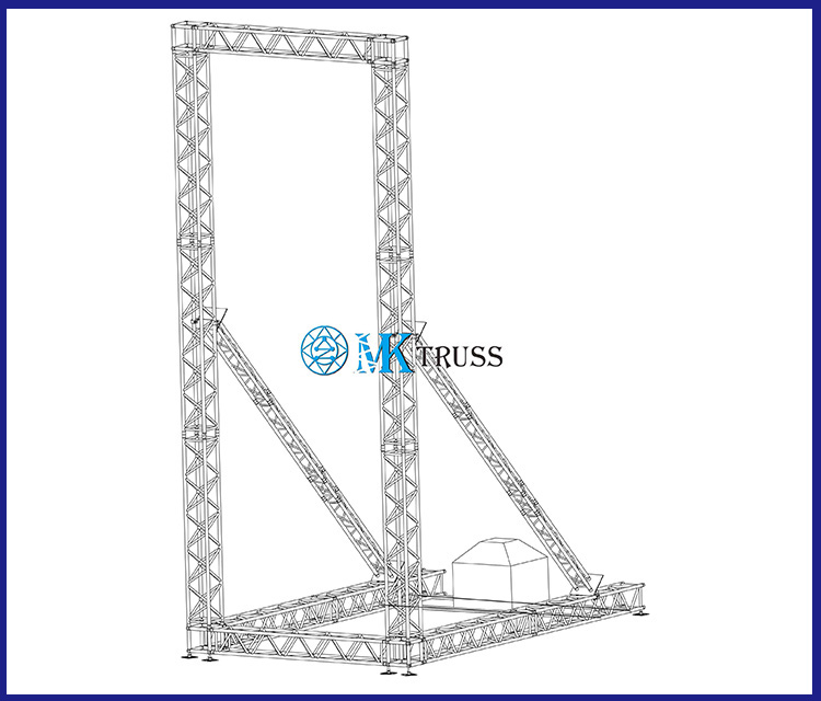 Speaker Truss Outdoor Aluminum Mobile Goal Post Stand Tower with Simple Style
