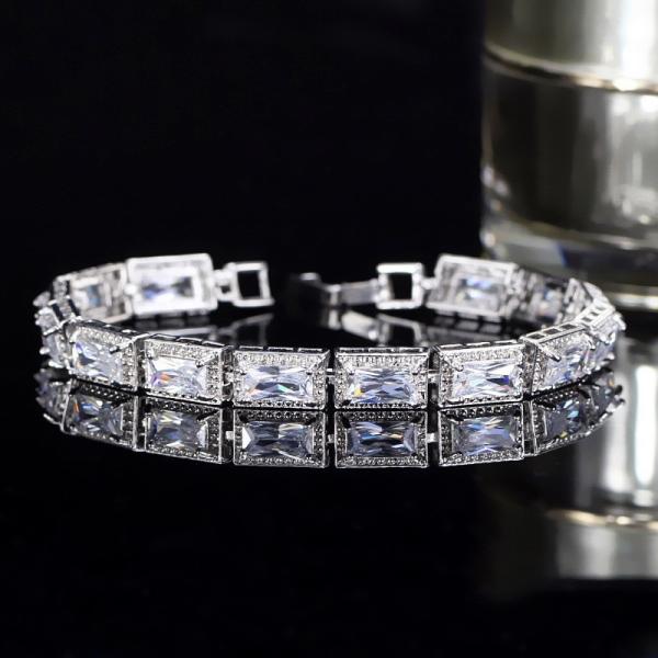 Buy cheap Women's Zircon rhinestone Bracelet high quality classic geometric nail design can open fashion accessories from wholesalers