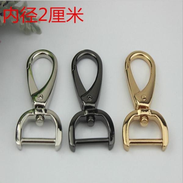 Buy cheap Durable nickel free 3 color zinc alloy metal 20 mm eye bolt d ring snap hook for handbag from wholesalers
