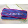 Buy cheap Colorful Microfiber Wet Mop Pads With Red Strips , Microfiber Wash Pad from wholesalers