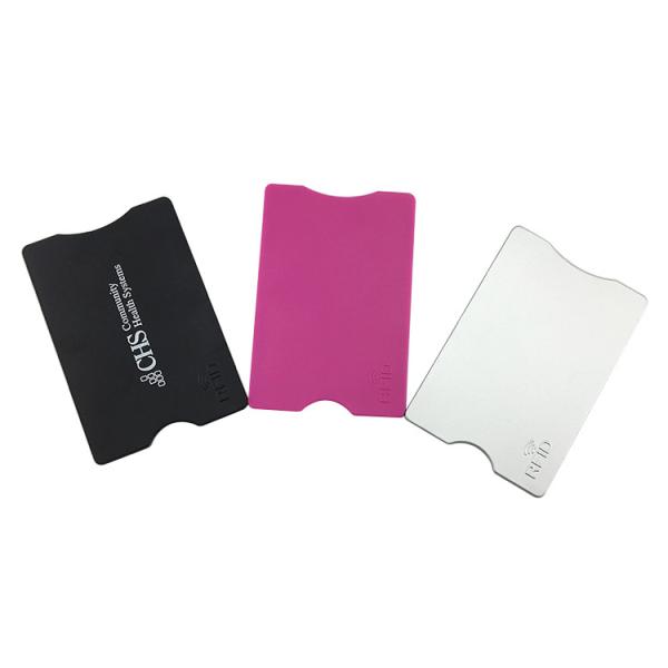 Buy cheap ABS Credit Card Protector Sleeves / Plastic RFID Blocking With Aluminum Foil from wholesalers