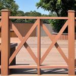 Outdoor WPC Hand Railing Insect Proof WPC Balcony Railing Modern