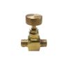 Buy cheap 1/4 NPT Male * 1/4 NPT Male Brass Needle Valve High Pressure from wholesalers
