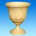 Decoration Cast Iron Garden Urns Planters Metal Material For Villa Garden