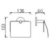 Buy cheap 304 Stainless Steel Toilet Tissue Holder ODM Polished Chrome Toilet Roll Holder from wholesalers