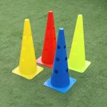38cm 48cm Agility Soccer Training Equipment Plastic Cones For Sports