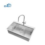 Single Bowl 18 Gauge Stainless Steel Sink Handmade House Kitchen Sinks Topmount