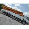 Buy cheap 1370mm Feeding Height Used Construction Concrete Pump 52m Heavy Equipment in Orange from wholesalers