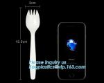 PLA cutlery |knife|fork|spoon,EN13432 certificate PLA Cutlery fork,Disposable