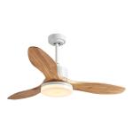 Plywood Blade Vintage Electric 20w Ceiling Fan 52 Inch With Light Decoration For