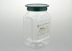 Green Lid Transparent Base Food Grade Material Mini Clear Pet Jars 410 Ml For