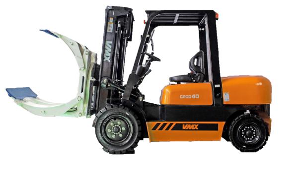 Buy cheap Orange Industrial Counterbalance Forklift Fork Truck Warehouse Storage from wholesalers