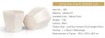Wheat straw Compostable HEXAGON shape dessert cup,square wheat plastic dessert