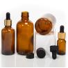 Buy cheap Empty Amber 2oz Dropper Bottles Tincture For Essential Oil from wholesalers