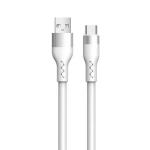 Mobile Phone TPE USB Cable 2A / 3A USB A Charging Cable White Customized Length