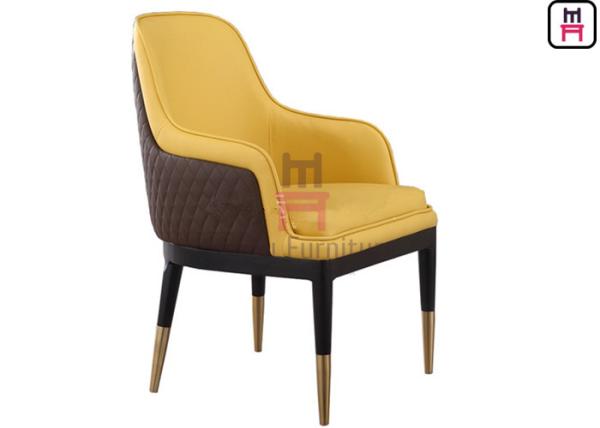 High Back Wooden Dining Room Chairs Dual Color Luxury Oversize For Hotel / VIP