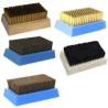 Buy cheap Industrial Grade Brass Brush with Brown Handle and Gold Bristles from wholesalers