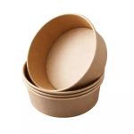 Biodegradable Paper Bowl Packaging Salad Bowl Grade Paper Round Hot Soup 20 Oz