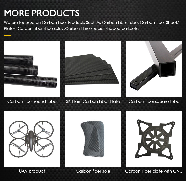 High Strength Marble Carbon Fiber Sheet 9mm Forged Plate with Red Copper Chopper