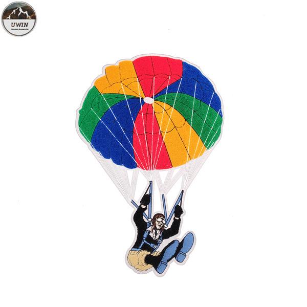 Buy cheap Colorful Personalised Embroidered Badges , Parachute Chenille Embroidery Patches from wholesalers