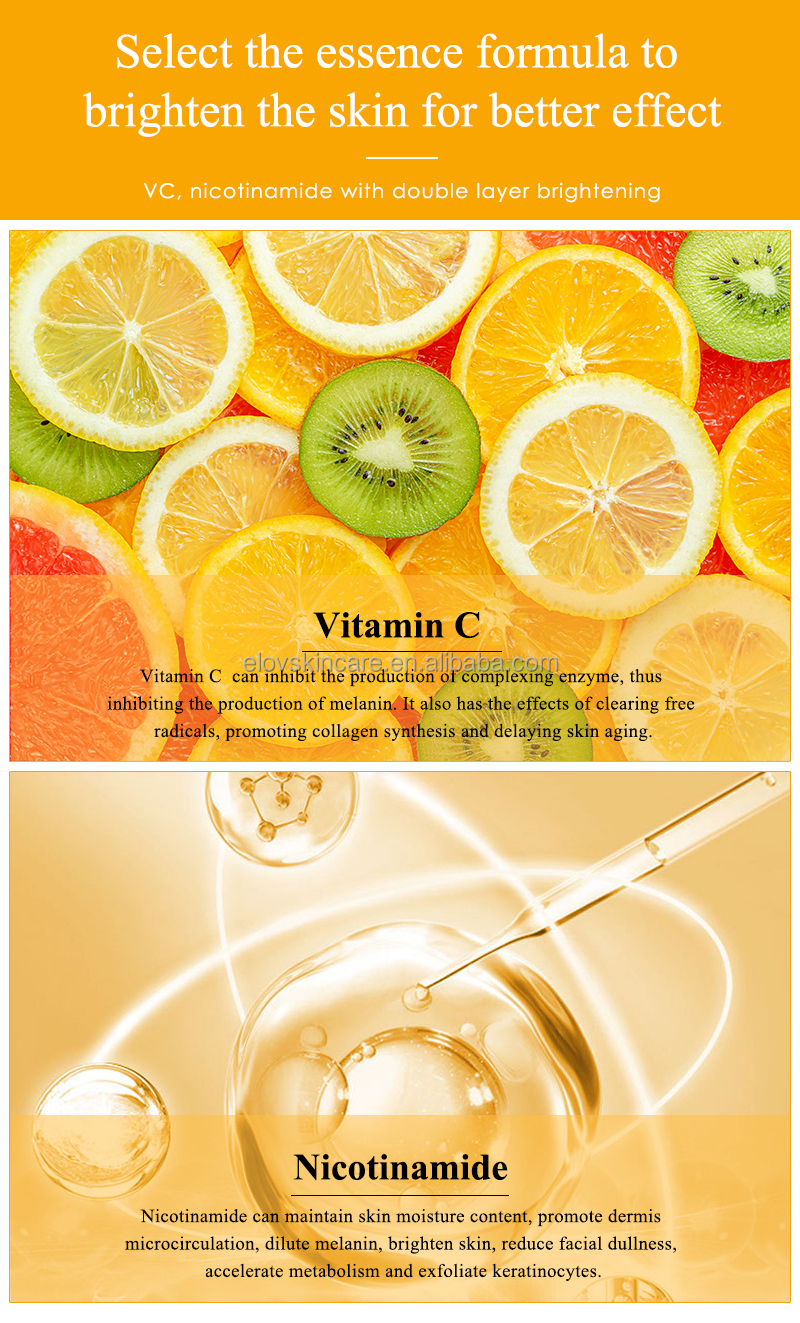 Private Label Anti Aging Anti Wrinkle Vitamin C Facial Serum Skin Care Whitening Brightening VC Face Serum