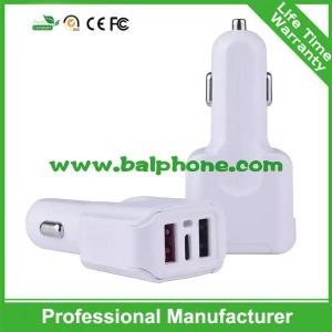 Wholesale Fireproof Private new mould car charger type-C Quick car charger 2 USB 3 usb car charger from china suppliers
