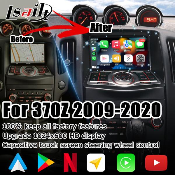 Buy cheap Nissan 370z nondestructive HD screen Youtube wireless carplay android auto upgrade from wholesalers
