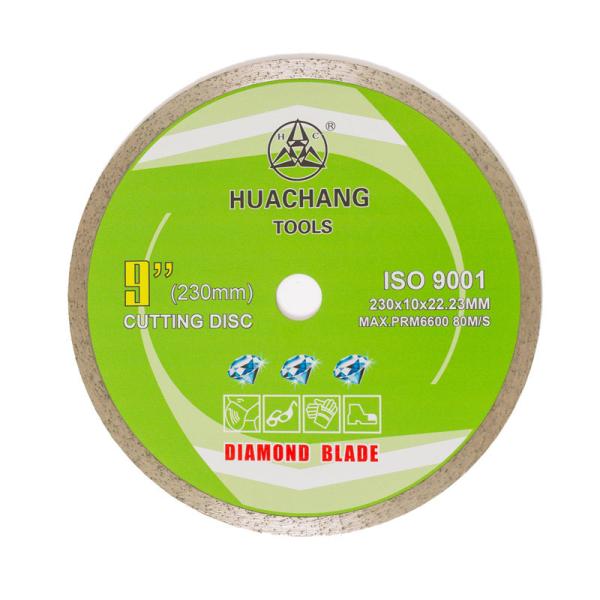 Buy cheap 9inch Continuous Rim Porcelain Blade 230mm Ridgid Continuous Diamond Blade 22.23mm from wholesalers