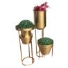 Buy cheap Metal iron casting flower stand planter pot with stand from wholesalers